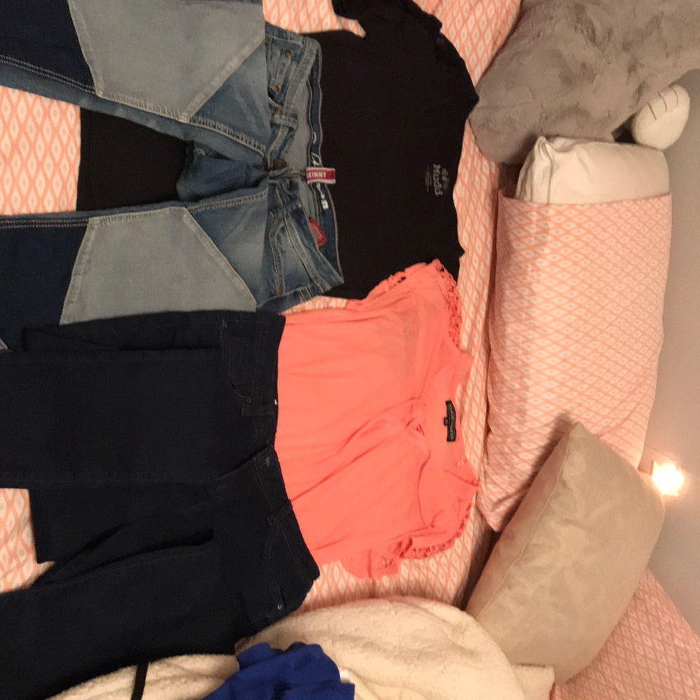 Shirts and jeans
